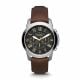 Grant Chronograph Brown Leather Watch-FS4813