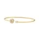 Michael Kors Women's 14K Gold-Plated Sterling Silver Flex Bracelet -  MKC1590AN710
