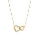 Michael Kors Women's Premium Kors Love Gold-Tone Sterling Silver Pendant Necklace -  MKC1641AN710