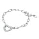 Michael Kors Women's Premium Kors Love Sterling Silver Chain Bracelet -  MKC1648CZ040