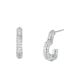 Michael Kors Women's Premium Kors Love Sterling Silver Hoop Earrings -  MKC1650CZ040