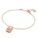 Michael Kors Women's Premium Kors MK Rose Gold-Tone Sterling Silver Chain Bracelet -  MKC1631AN791