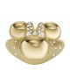 Fossil Women's Disney Fossil Special Edition Gold Stainless Steel Signet Ring - JFC0470671017.5