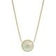 Fossil Women's Val Blue Crush Ombre Mother-of-Pearl Station Necklace - JF04068710