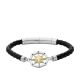 Vintage Casual Compass Stainless Steel Station Bracelet - JF04226998