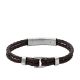 Heritage D Link Brown Leather Bracelet - JF04203040