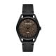 Emporio Armani Solar-Powered Three-Hand Black Leather Watch - AR11580