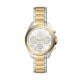 Fossil Women's Modern Courier Chronograph, Two-Tone Stainless Steel Watch, BQ3849