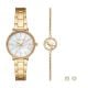Michael Kors Pyper Two-Hand Gold-Tone Stainless Steel Watch and Earrings Set - MK1065SET