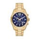 Michael Kors Lexington Chronograph Gold-Tone Stainless Steel Watch - MK9153