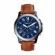 Fossil Men's Grant Blue Round Leather Watch - FS5151