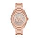 Michael Kors Women's Three-Hand, Rose Gold-Tone Stainless Steel Watch - MK7312