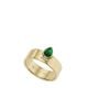 Fossil Sadie Festive Shine Bright Green Crystal Band Ring - JF0416671017