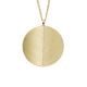 Fossil Women's Harlow Locket Collection Gold-Tone Stainless Steel Pendant Necklace - JF04738710