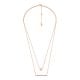 Michael Kors Women's Premium Kors Love 14K Rose Gold Sterling Silver Heart Necklace - MKC1675CZ791