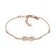 Emporio Armani Women's Rose Gold-Tone Brass Station Bracelet -  EGS3109221