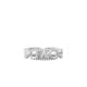 Michael Kors Women's Premium Kors MK Sterling Silver Pavé Empire Link Chain Ring -  MKC1658CZ0407