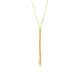 Michael Kors Women's Premium Astor Link Gold-Tone Sterling Silver Lariat Necklace -  MKC170700710