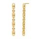 Michael Kors Women's Premium Astor Link Gold-Tone Sterling Silver Drop Earrings -  MKC171000710