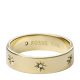 Fossil Women's Sutton Shine Bright Gold Stainless Steel Ring - JF0387471019