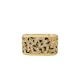 Michael Kors Women's Premium Metallic Muse 14K Gold-Plated Cheetah Print Band Ring -  MKJ8283CZ7107