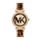 Michael Kors Women's Parker Three-Hand, Tortoise Acetate and Gold Stainless Steel Watch - MK7369