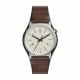 Fossil Men's Barstow Silver Round Leather Watch - FS5510
