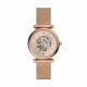 Fossil Women's Carlie Automatic, Rose Gold-Tone Stainless Steel Watch - ME3175