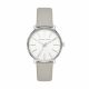 Michael Kors Women's Pyper Silver Round Leather Watch - MK2797