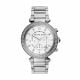 Michael Kors Women's Parker Silver/Steel Round Stainless Steel Watch - MK5353
