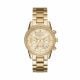 Michael Kors Women's Ritz Gold Round Stainless Steel Watch - MK6356