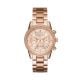 Michael Kors Women's Ritz Rose Gold Round Stainless Steel Watch - MK6357