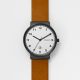 Skagen Men's Ancher Black Round Leather Watch - SKW6297