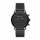 Emporio Armani Men's Aviator Black Round Stainless Steel Watch - AR11264