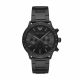 Armani Men's Mario Black Round Stainless Steel Watch - AR11242
