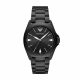 Armani Men's Nicola Black Round Stainless Steel Watch - AR11257