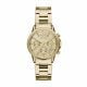 Armani Exchange Women's Lady Banks Gold Round Stainless Steel Watch - AX4327