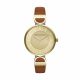 Armani Exchange Women's Brooke Gold Round Leather Watch - AX5324