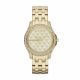 Armani Exchange Women's Lady Hampton Gold Round Stainless Steel Watch - AX5216