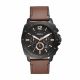 Fossil Men's Privateer Sport Black Round Leather Watch - BQ2380IE