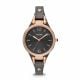 Fossil Women's Georgia Rose Gold Round Leather Watch - ES3077