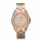 Fossil Women's Riley Rose Gold Round Stainless Steel Watch - ES2811