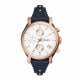 Fossil Women's Obf Rose Gold Round Leather Watch - ES3838