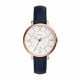 Fossil Women's Jacqueline Rose Gold Round Leather Watch - ES3843