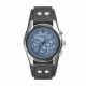 Fossil Men's Coachman Silver/Steel Round Leather Watch - CH2564