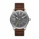 Diesel Men's Rasp Silver Round Leather Watch - DZ1802