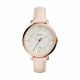 Fossil Women's Jacqueline Rose Gold Round Leather Watch - ES3988
