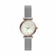 Fossil Women's Carlie Mini Silver Round Stainless Steel Watch - ES4614