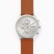 Skagen Men's Holst Silver Round Leather Watch - SKW6607