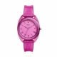 Fossil Women's Jude Pink Barrel/North-South Silicone Watch - ES4857